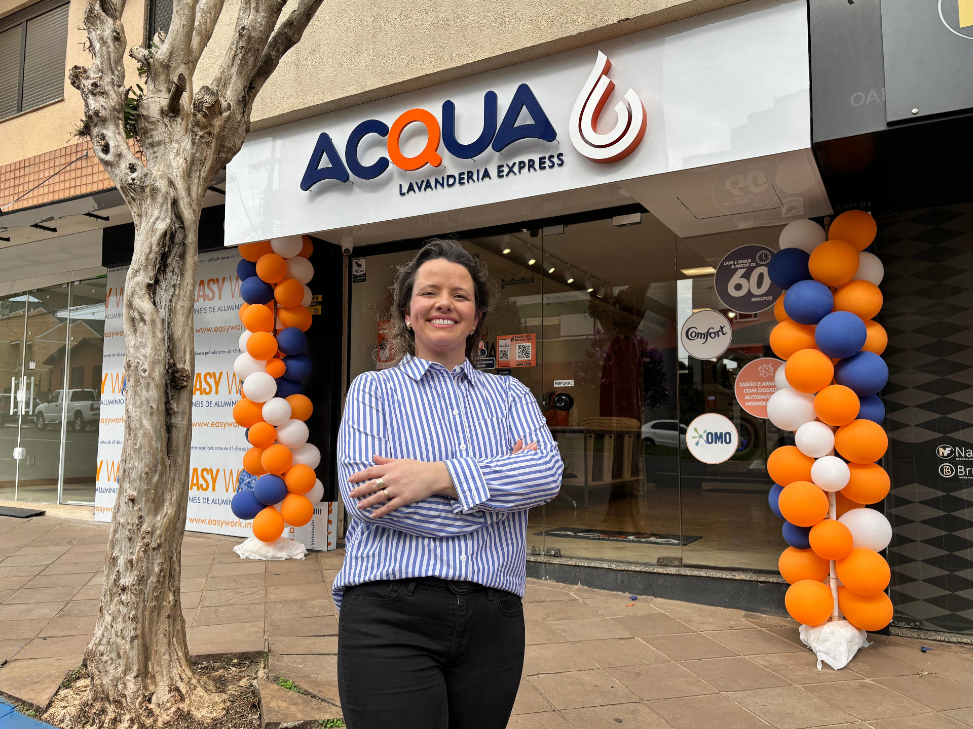 Franqueada em frente à unidade Acqua Express