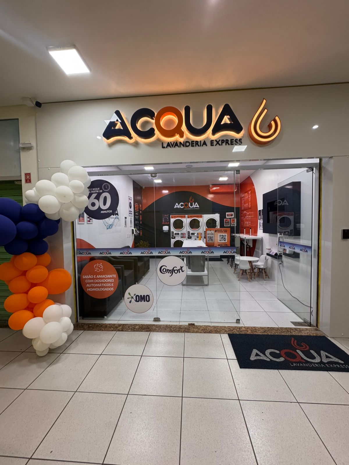 Unidade Acqua Express em shopping